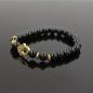 Preview: Hamsa Hand Armband Set aus schwarzen Perlen mit Metallanhänger in Gold, 3 Stück Preview: Hamsa Hand Armband Set aus schwarzen Perlen mit Metallanhänger in Gold, 3 Stück