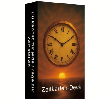 Zeitkarten Deck Oracle mit spirituellen Orakel Karten auf Deutsch von Manoja-Esoterik