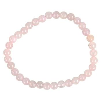 Rosenquarz Perlen Armband 