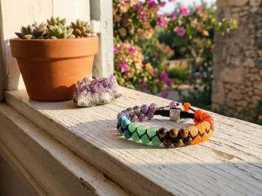 Preview: Chakra Premium Edelstein-Armband