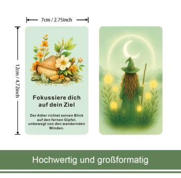Preview: Aquarell Orakelkarten Deutsch Fokus Ziel Adler
