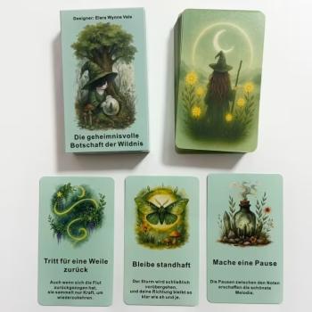 Preview: Grüne Orakelkarten Rückseite Mond Hexe