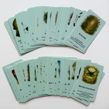 Preview: Grüne Orakelkarten Rückseite Mond Hexe