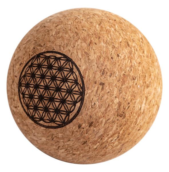 Großer Faszienball aus natürlichem Kork – Massage- und Entspannungsball für Yoga und Fitness