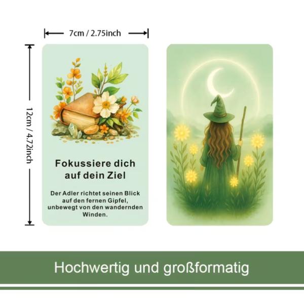 Aquarell Orakelkarten Deutsch Fokus Ziel Adler